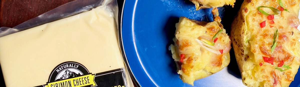 Double bake potato skins