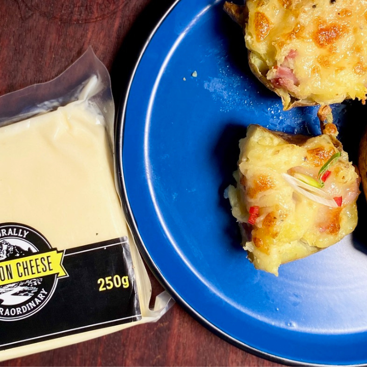 Double bake potato skins