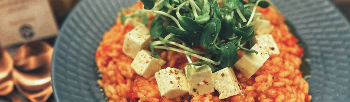 Marinated Feta risotto